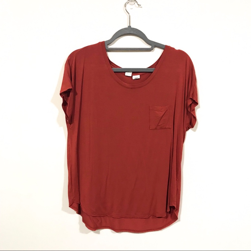 red T-shirt